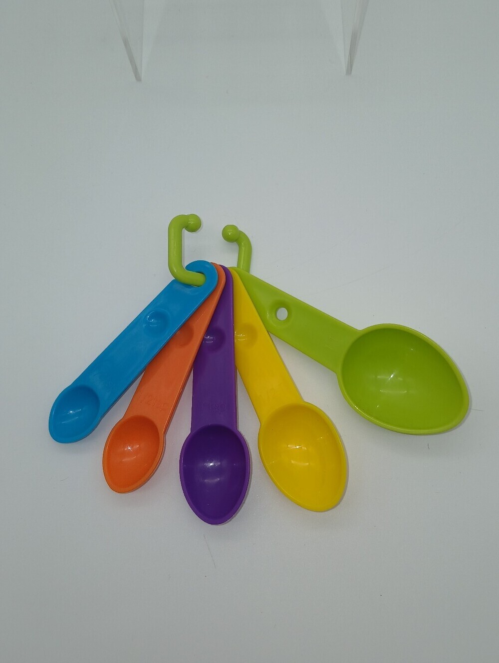 Colorful Nesting Measuring Spoons - Blue/Green/Purple/Orange/Yellow - Picture 3 of 5